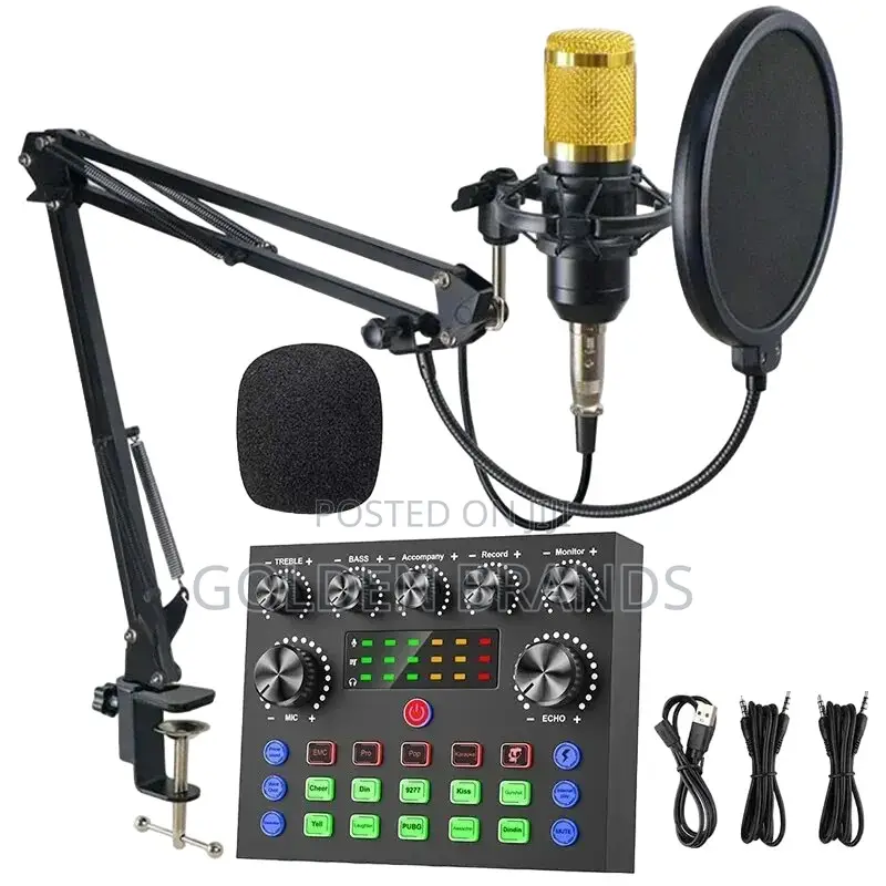 Professional V8 Sound Card, BM Microphone Studio
