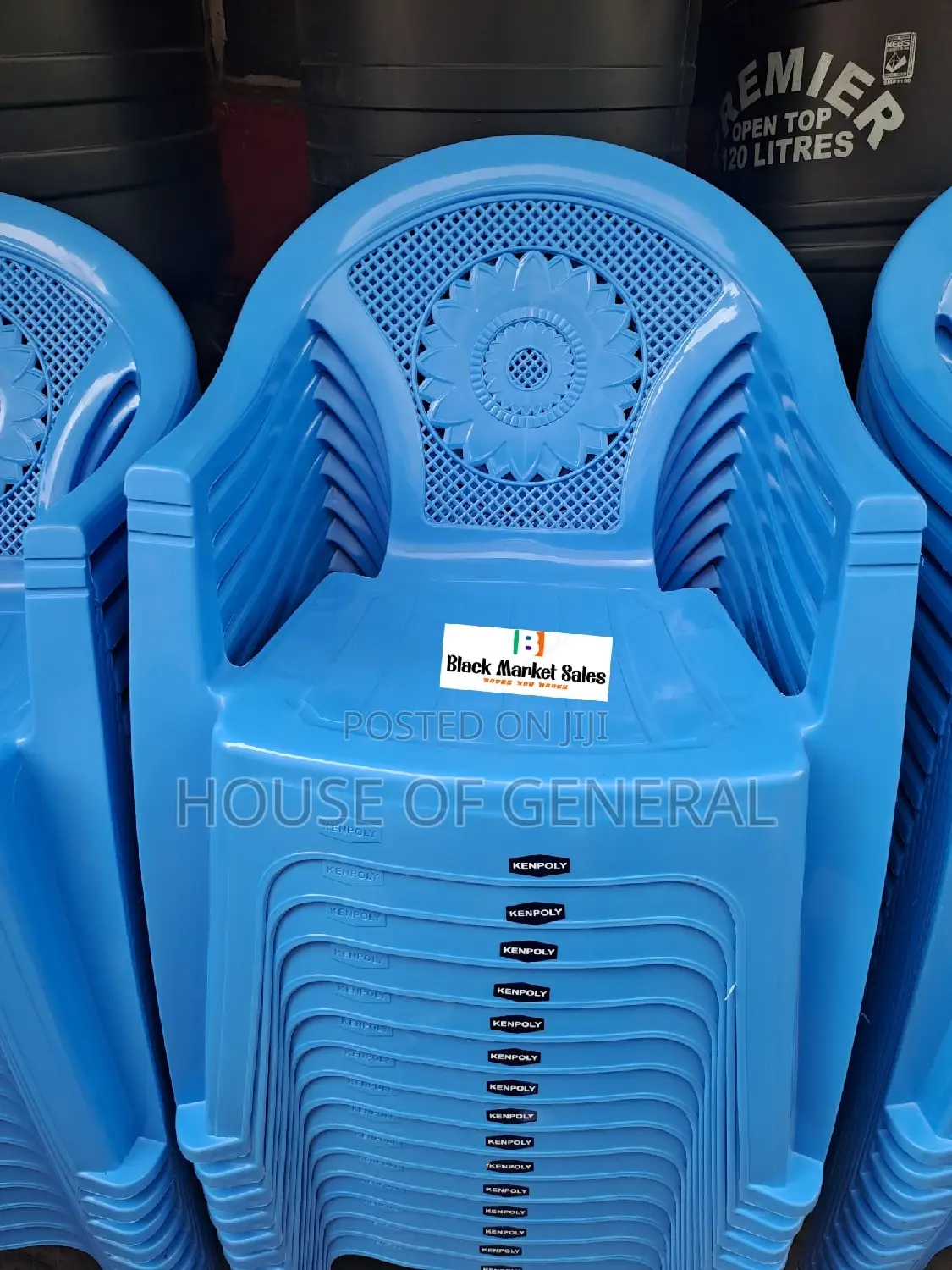 Blue Strong Kenpoly Plastic Chair Available