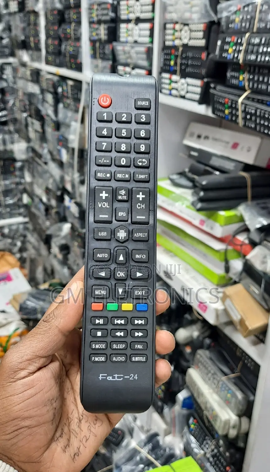 Fat 24 Remote Control for Starmax, Solarmax Premier Tvs.