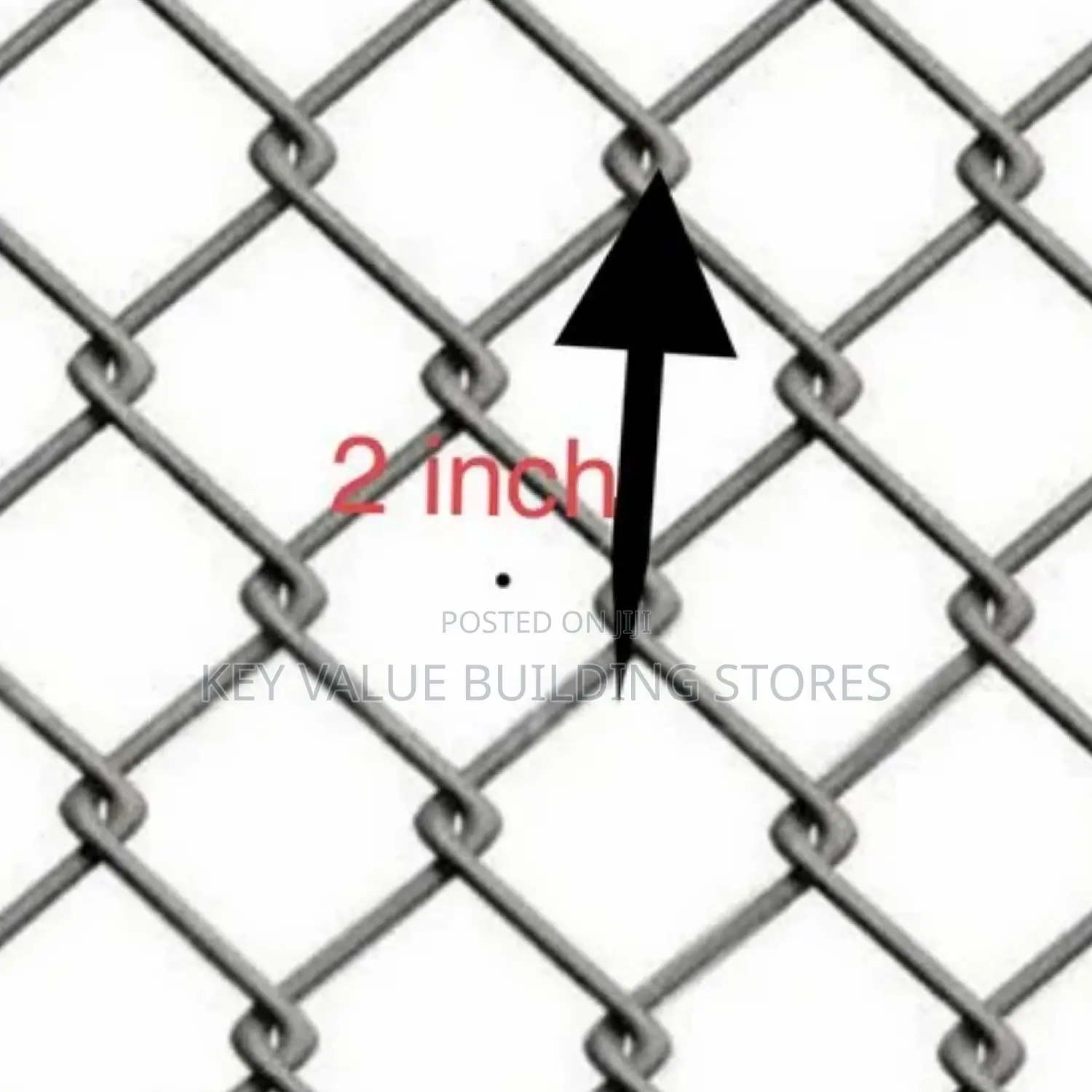 Heavy Dipped Galvanized Chainlink Guage 11g Mesh 50×50 6ft