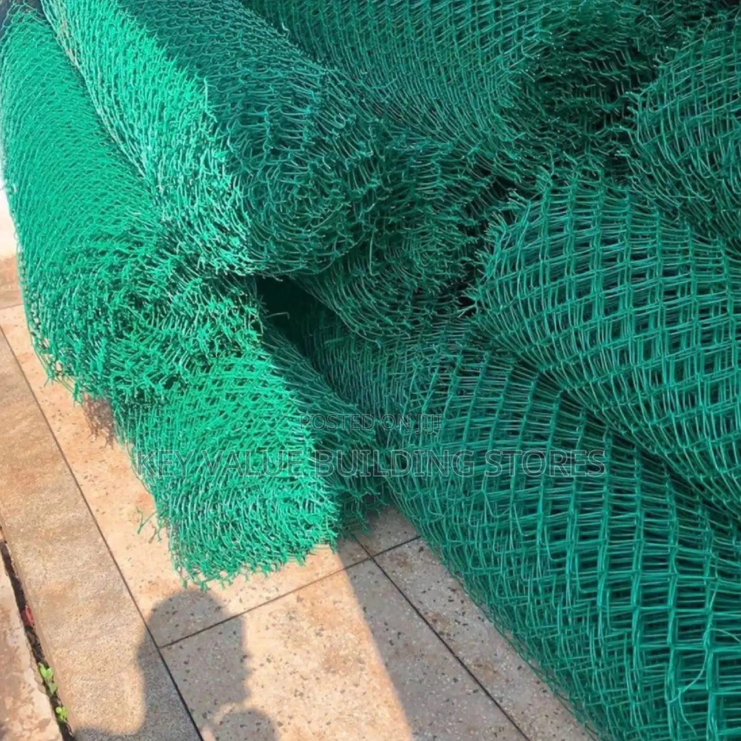 PVC Coated-Chainlink (12.5g/2.5mm Mesh 80×80 6ft Height)