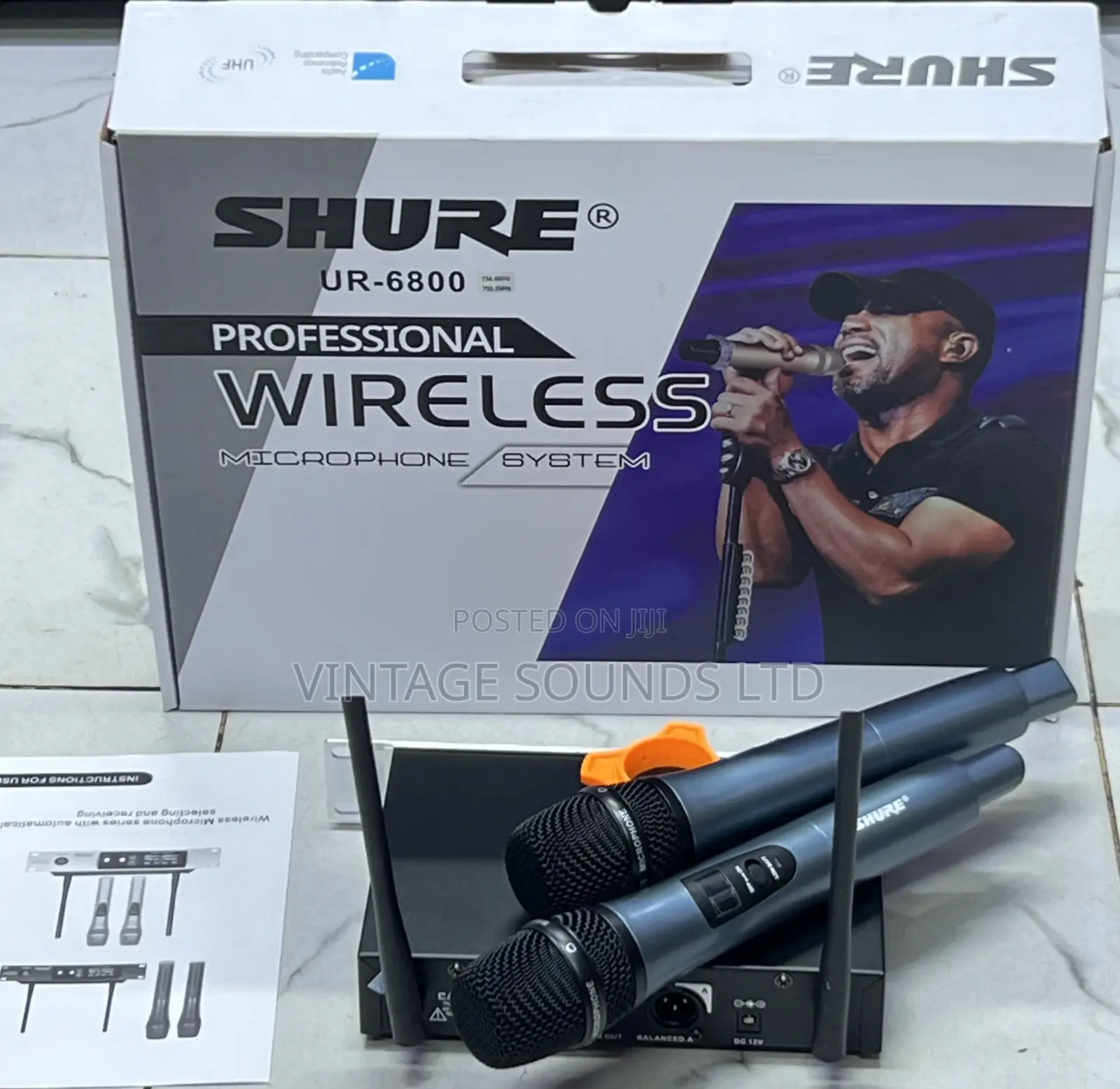 Shure Ur-6800 Uhf Wireless Professional Microphone System