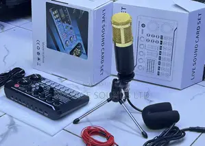 Live Sound Card Set With Streaming Mic and Audio Interface