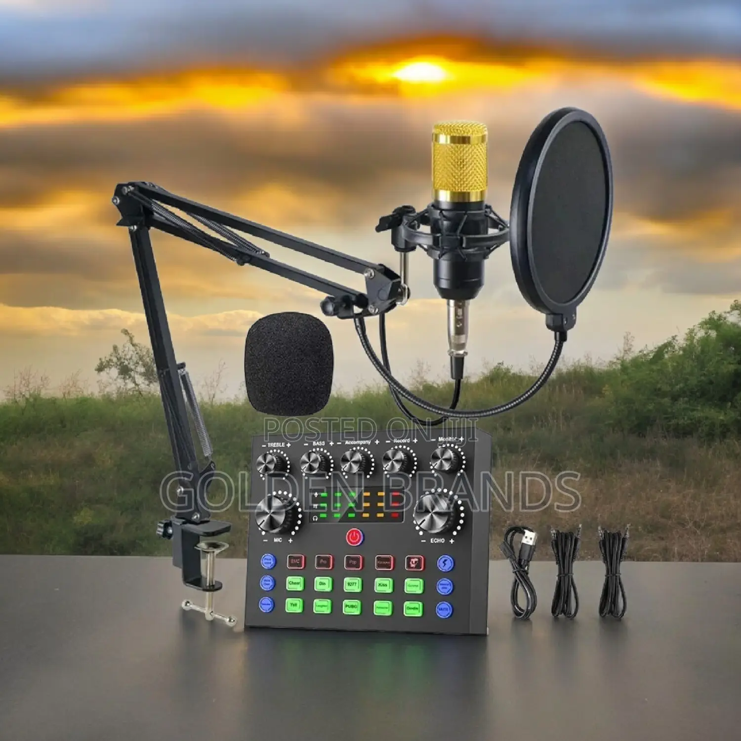 Microphone BM800 + V8 Sound Card Set Professional Audio
