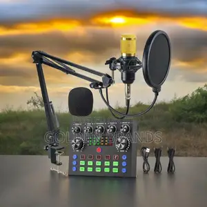 Microphone BM800 + V8 Sound Card Set Professional Audio