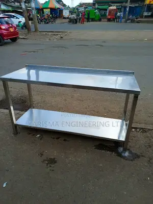 Modern Stainless Steel Work Top Table