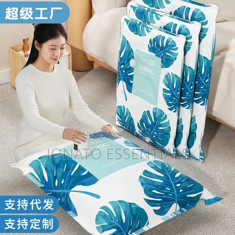 10pcs Vacuum Compression Storage Bags With Electric Pump