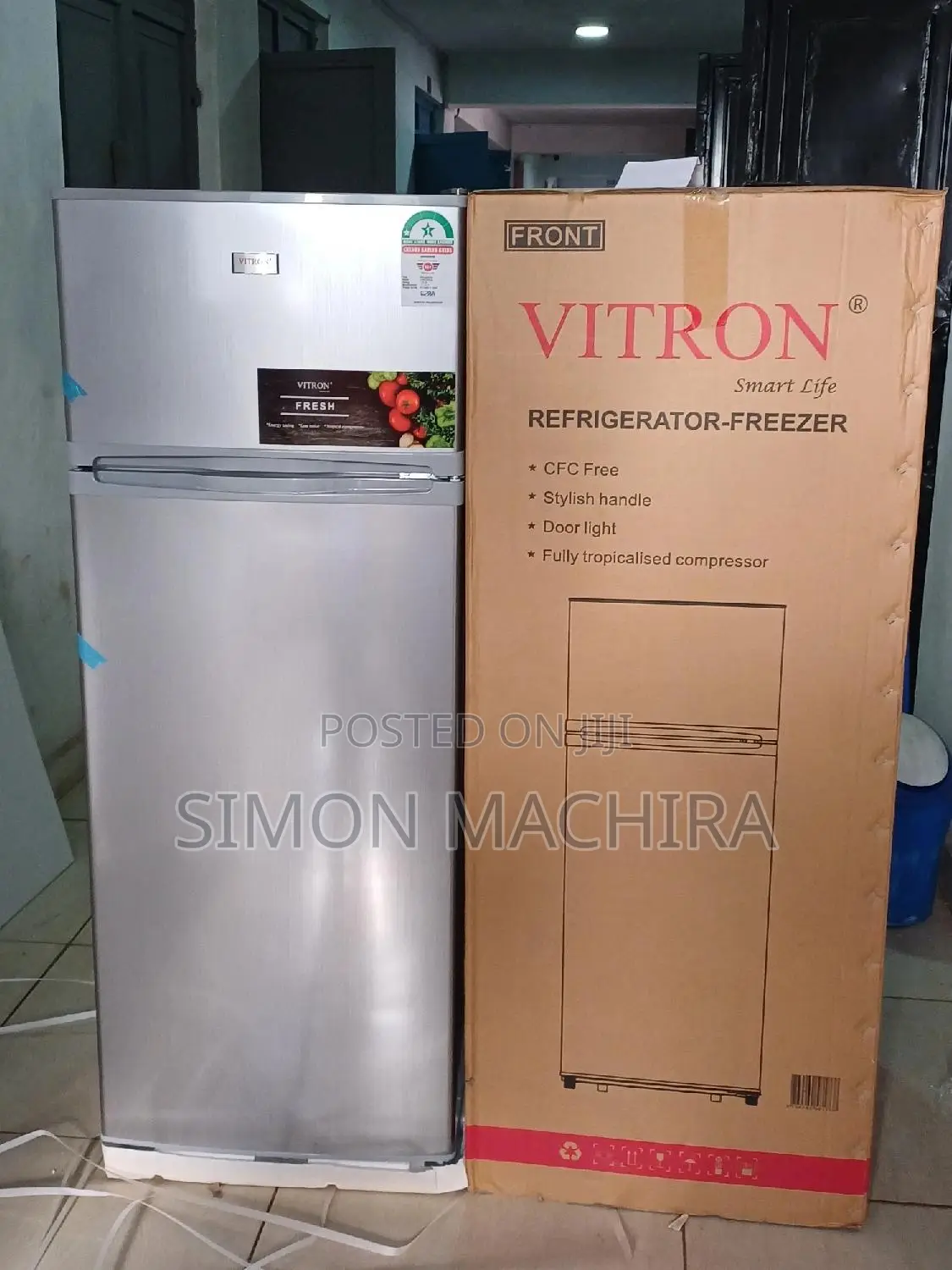 Vitron Fridge Double Door 208ltrs