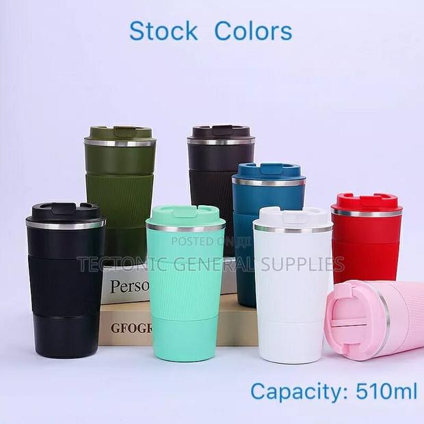 *Thermo Coffee Cups 500mls -Black,Green,Pi - main view
