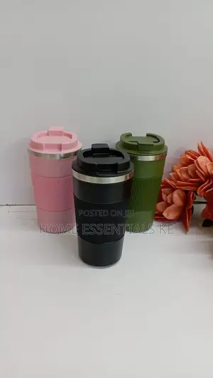 *Thermo Coffee Cups 500mls -Black,Green,Pi