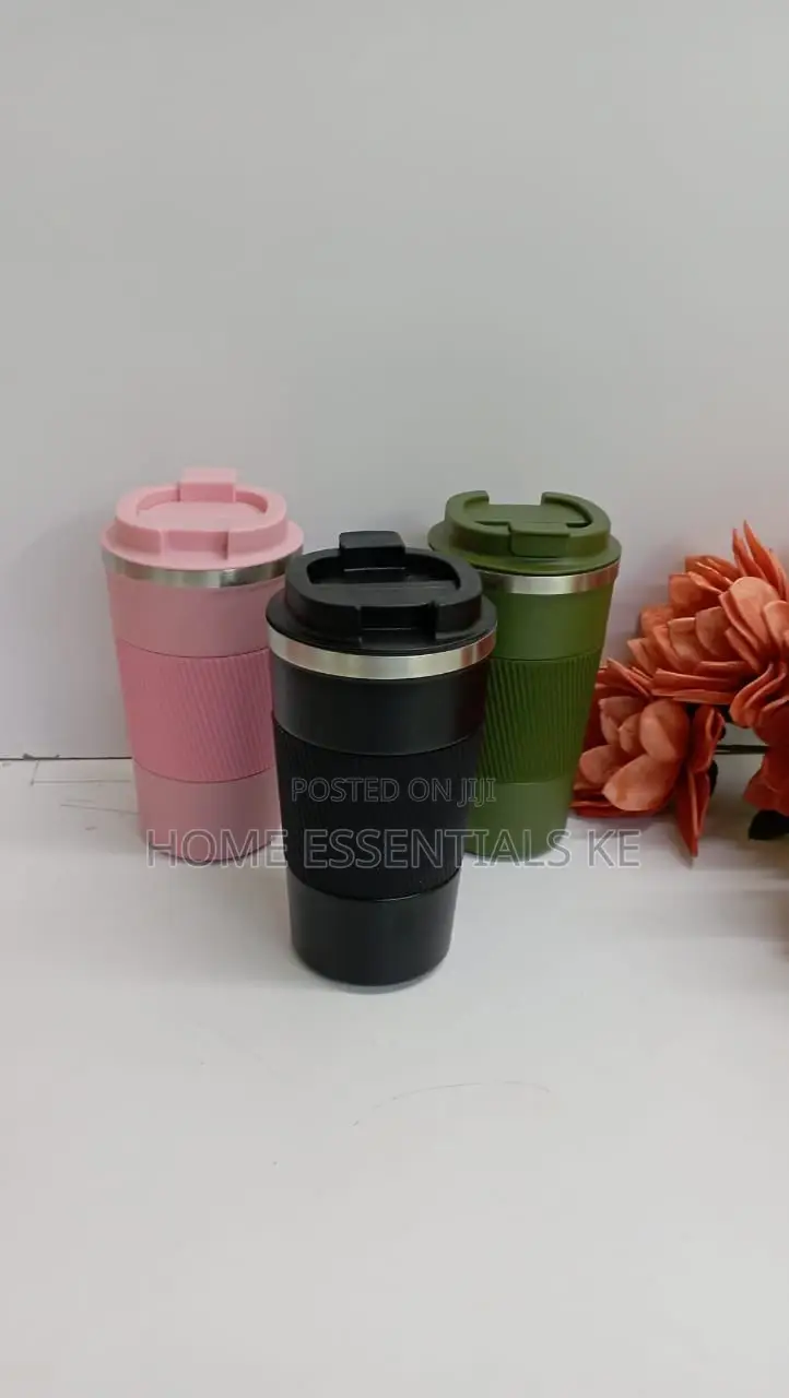 *Thermo Coffee Cups 500mls -Black,Green,Pi