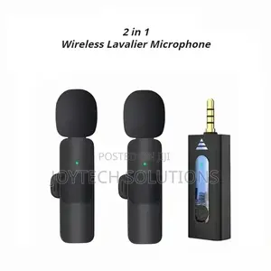 2 in 1 Wireless Lapel Microphone. For Smart Phone/Camera