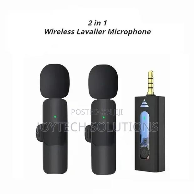 2 in 1 Wireless Lapel Microphone. For Smart Phone/Camera - thumbnail 2