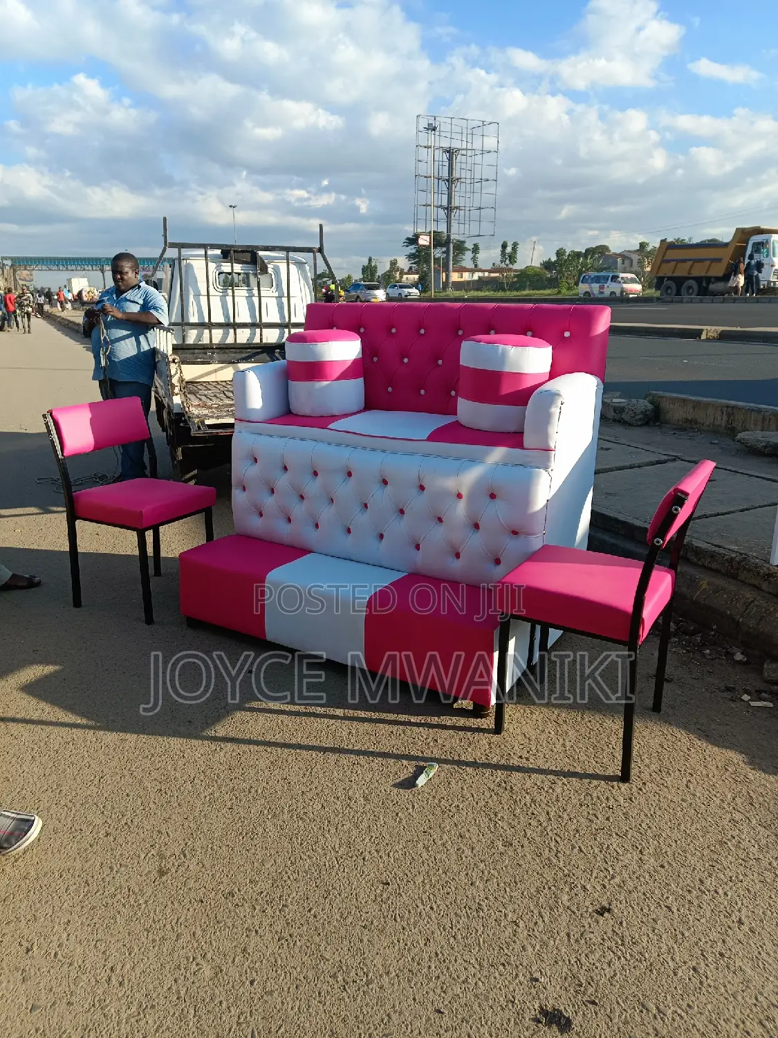 Pedicure Seat 2 Seater and 2 Manicure Chairs.
