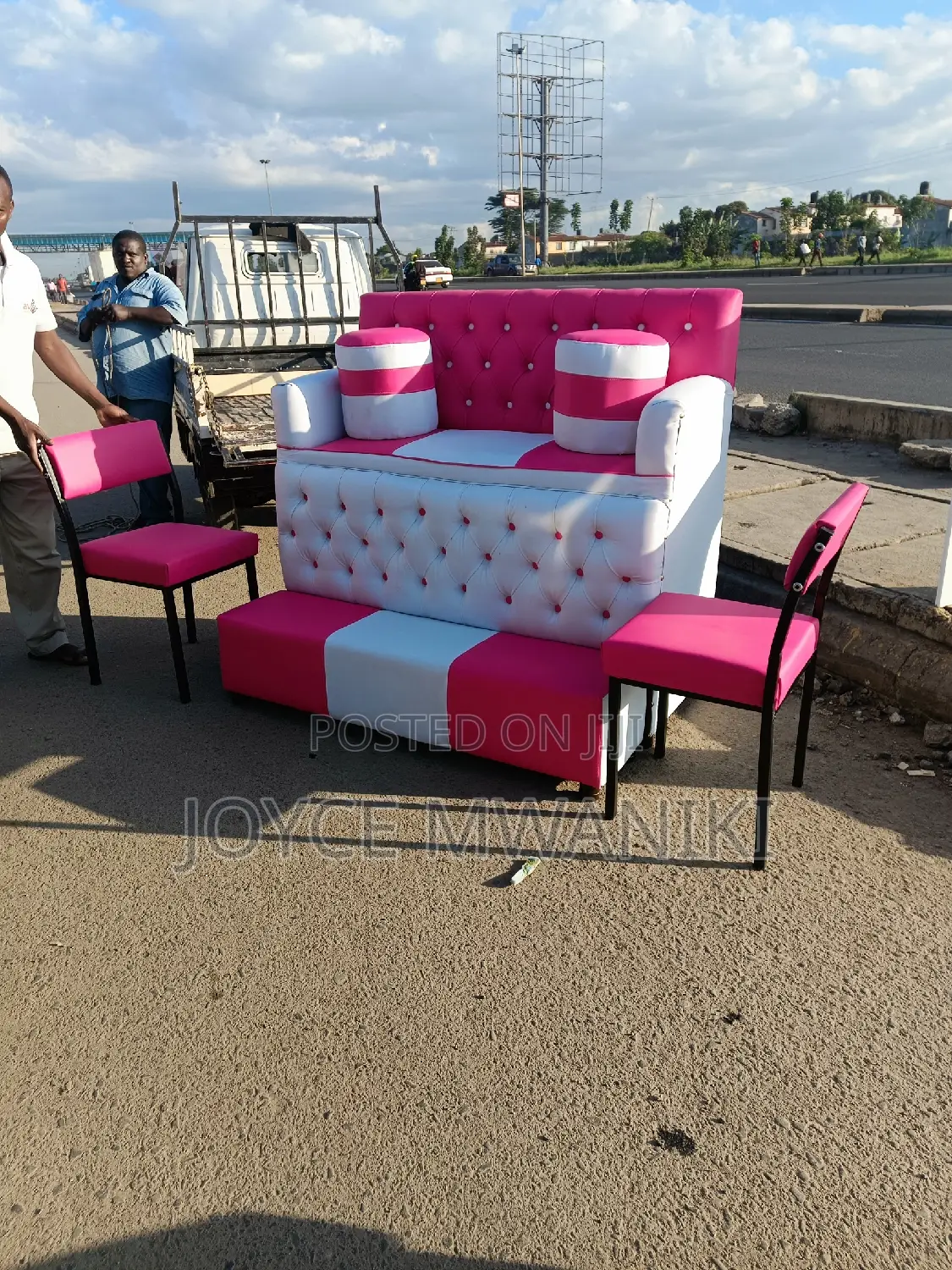 Pedicure Seat 2 Seater and 2 Manicure Chairs.