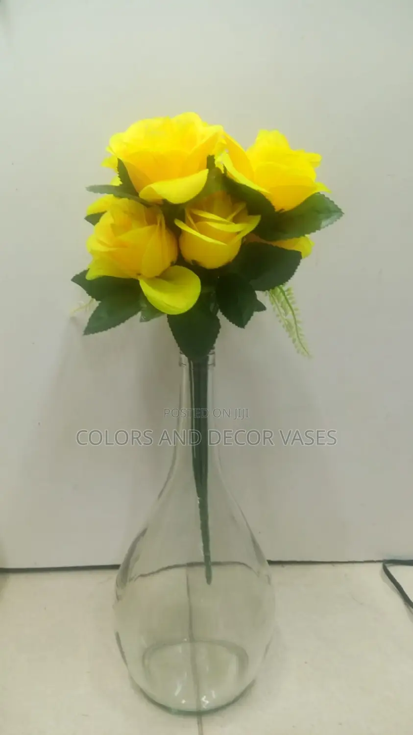 Flowers and Glass Vase