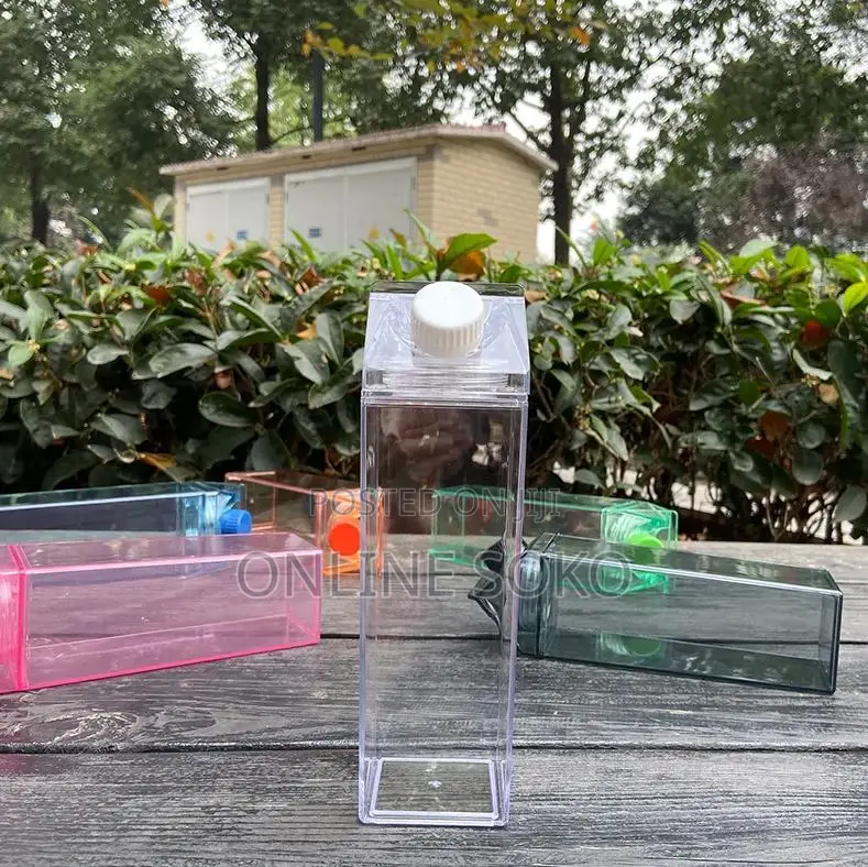 Acrylic Plastic Water Milk Juice Storage Bottles - 1L 0.5L