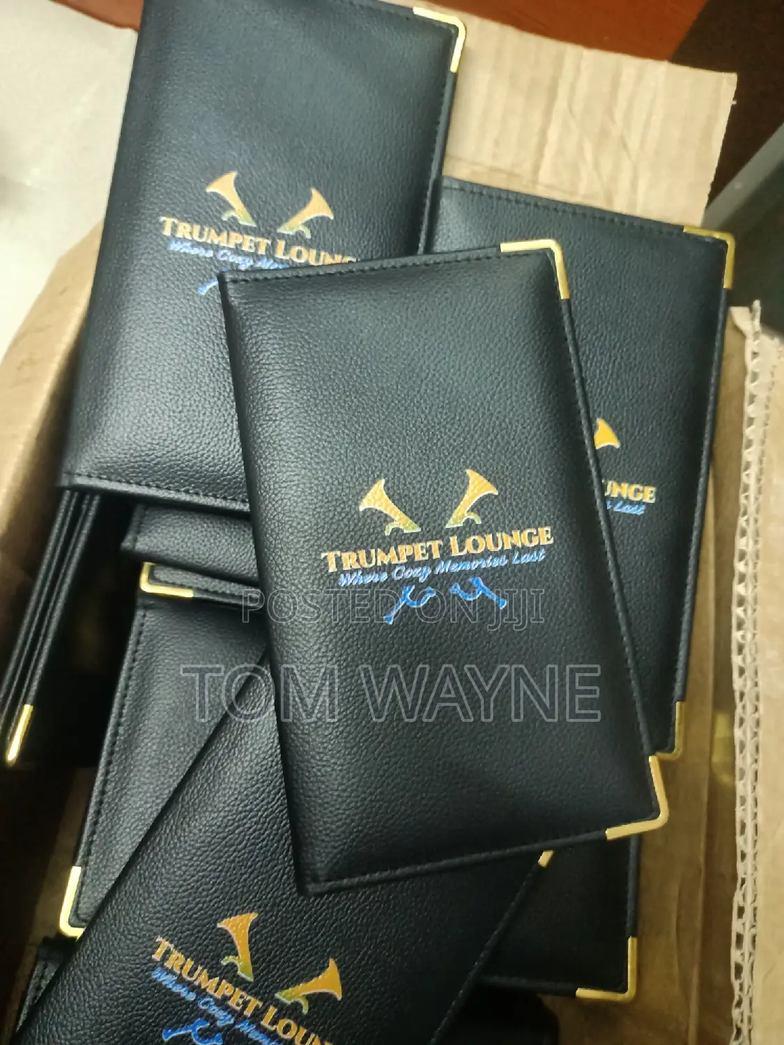 Restaurant Leather Bill Holders Printed With Your Logo