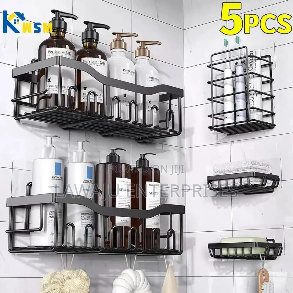 5pcs Shower Caddy Bathroom Organizer