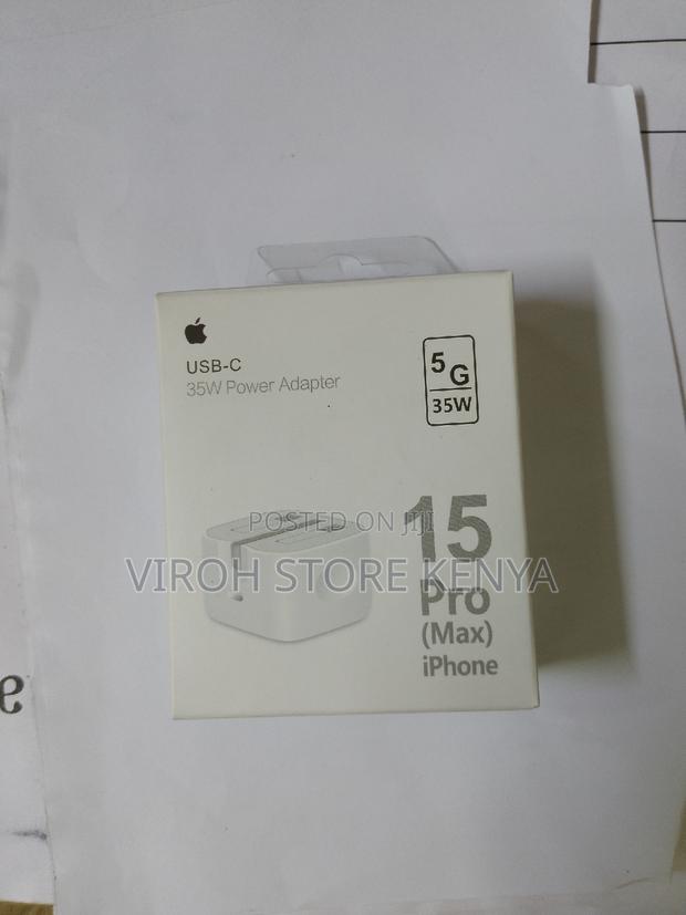 USB C 35 Watts Apple Charger iPhone 15 Pro Max Adapter - thumbnail 2