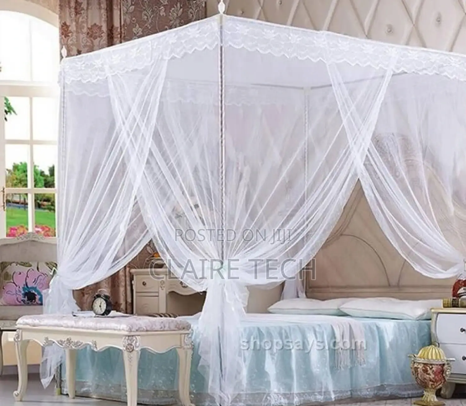 Mosquito Net 4 by 6 White