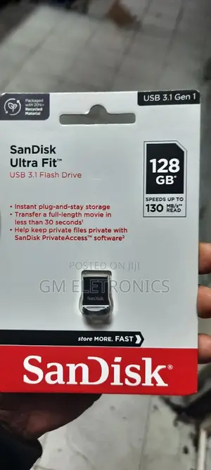Universal 128gb Ultra-Fit Flash Drive 3.1