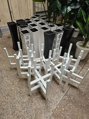 Wooden Stands and Vases