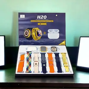 H20 Ultra Smart Watch With Earphone/Buds and Extra Straps