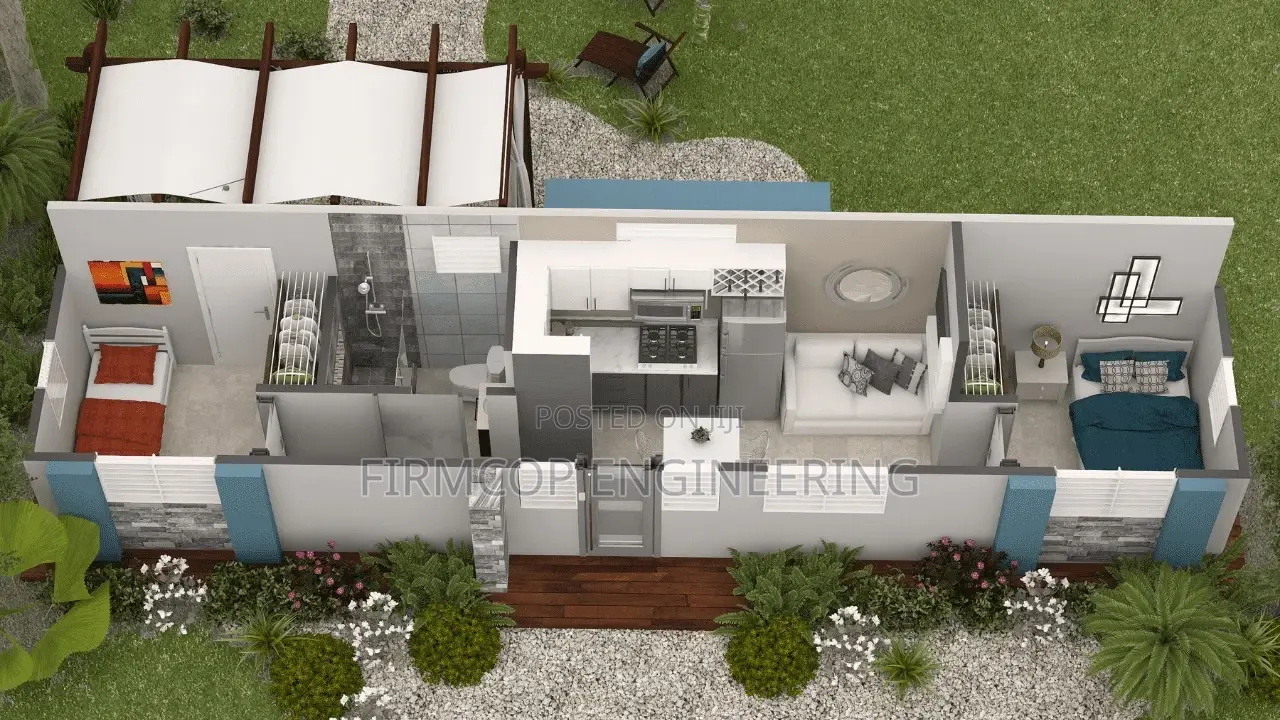 Shipping Container House Condo- 2 Beds