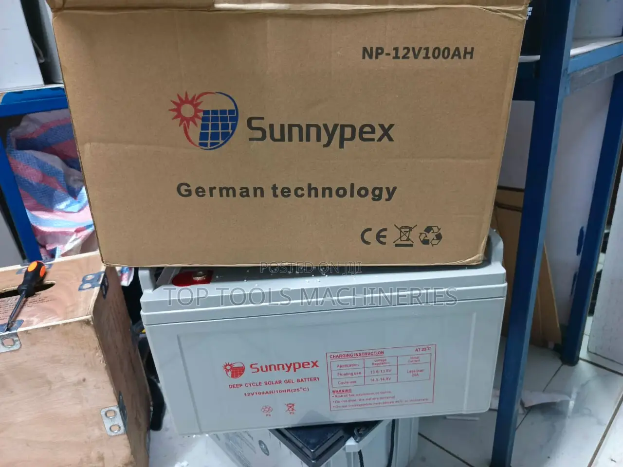 Brand New Sunnypex 100ah 12V Gel Battery