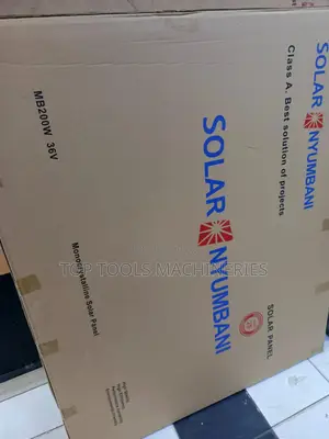 Solar Nyumbani 250watts 36V Solar Panel at 9500. Comes With 25