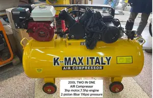 K MAX COMPRESSOR 200l 7hp Engine Driven