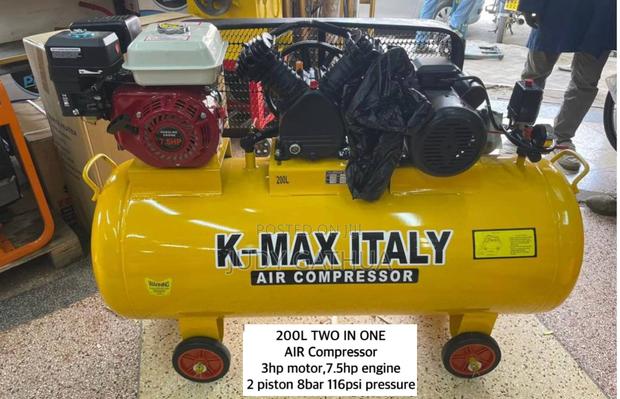 K MAX COMPRESSOR 200l 7hp Engine Driven