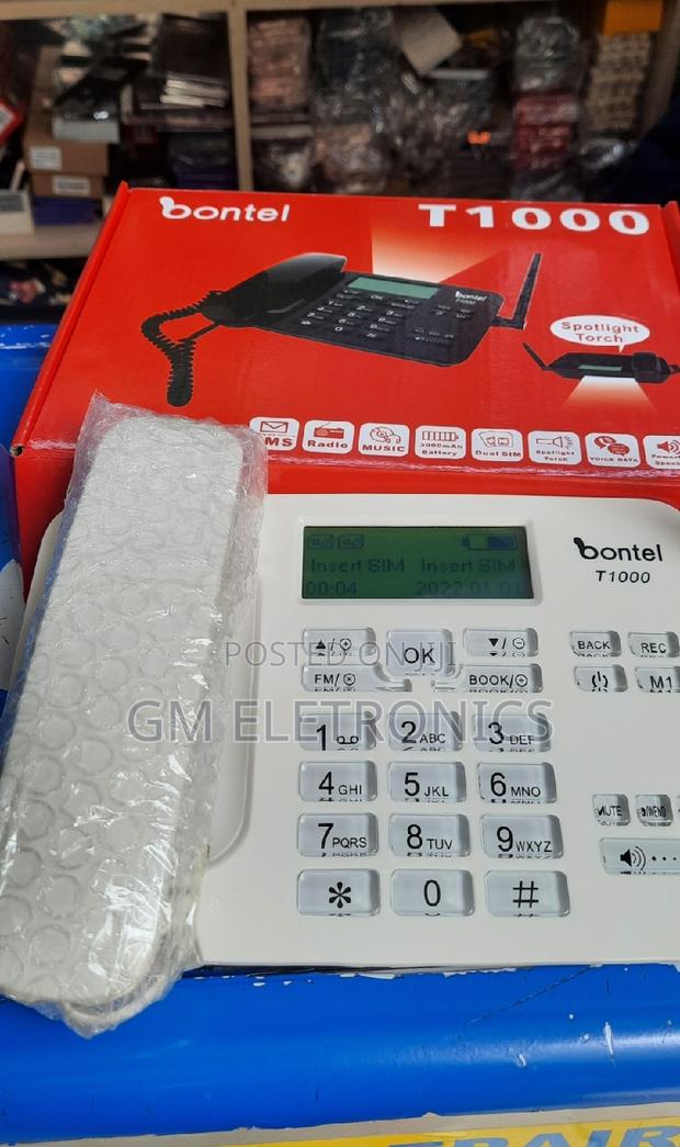 High Quality GSM Fixed Wireless Desktop Phone(Dual Sim Card) - thumbnail 2