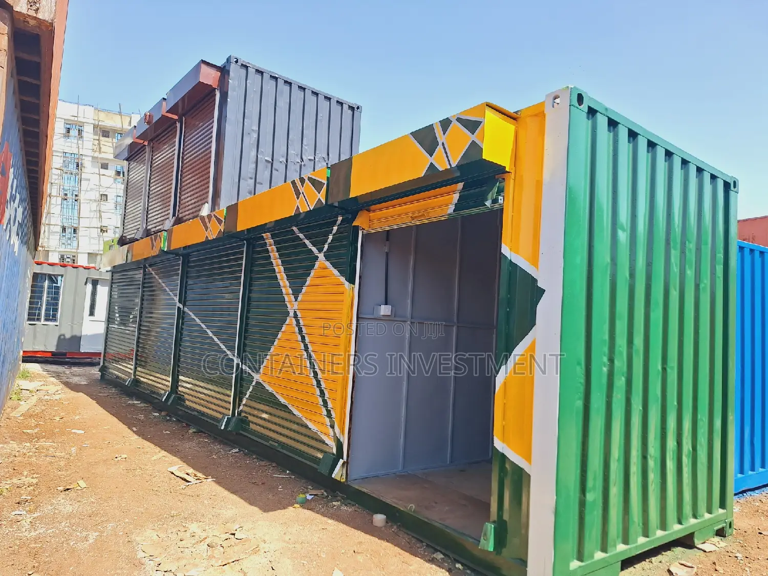 Container Stalls-Painted to Color of Choice.