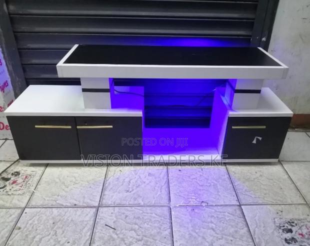 Istanbul 1 Tv Stand With Led Light 120x30x60 Cm