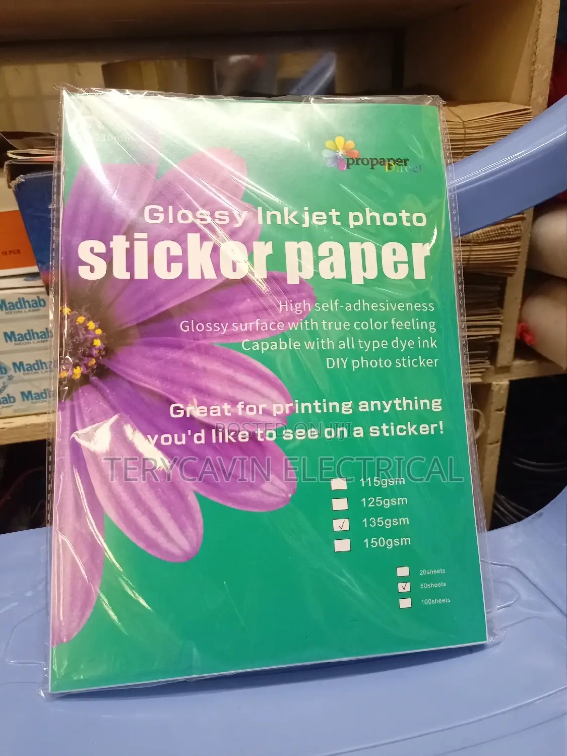 Adhesive Sticker Paper