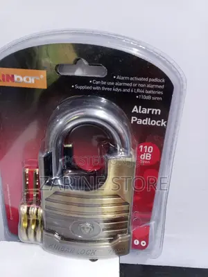 Kinbar Padlock 70mm Alarm Padlock Has 3 Keys