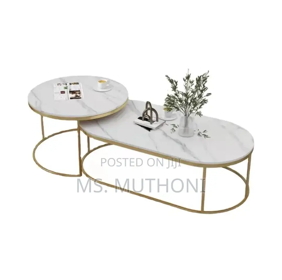 Marble Effect Coffee Table Set