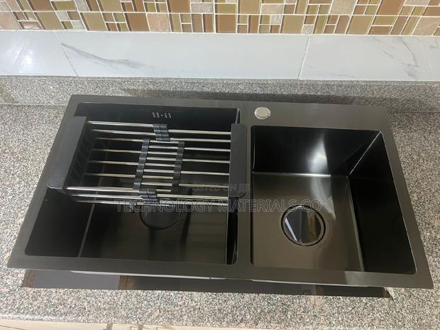 Kitchen Stainless Sink (Double Bowl) Heavy Gauge. - thumbnail 2