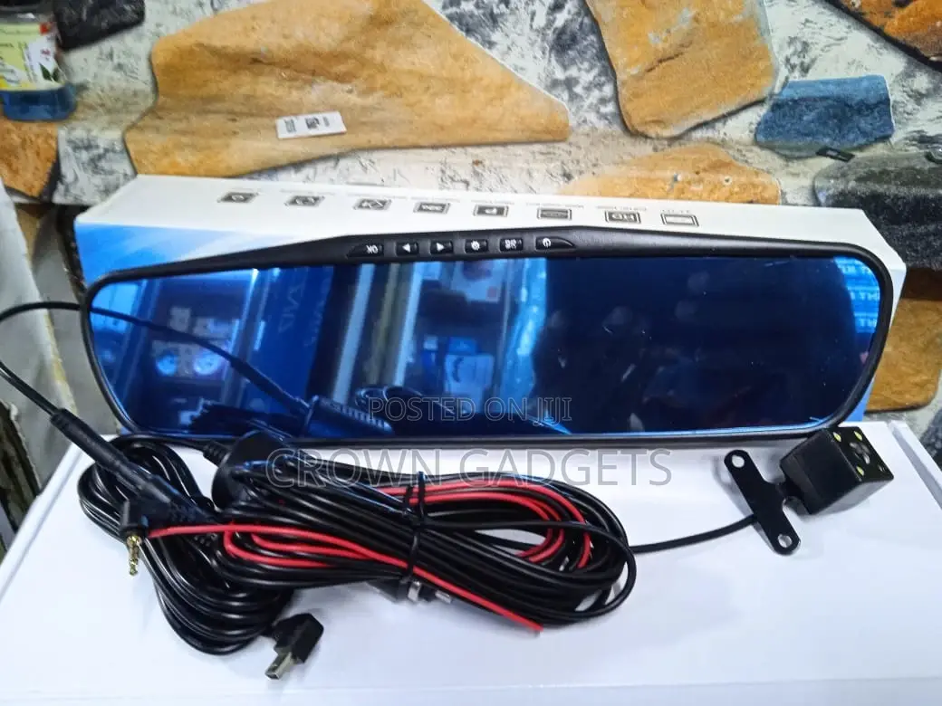 Vehicle Blackbox DVR (Full HD 1080) Rearview Mirror Dual