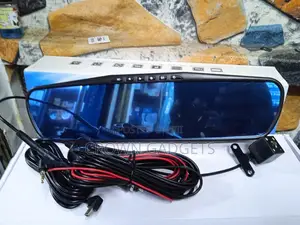 Vehicle Blackbox DVR (Full HD 1080) Rearview Mirror Dual