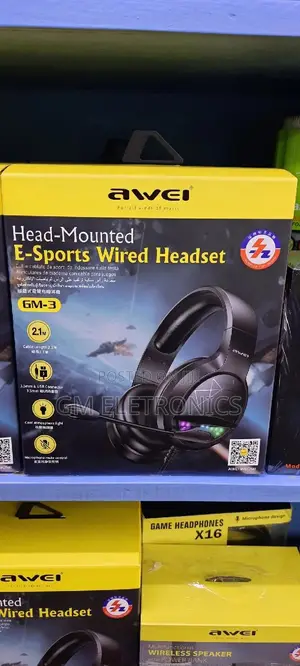 Awei GM-3 Wired Gaming Headphone 7.1 Surround Sound With Mic