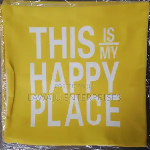 Yellow Throw Case With Pillow