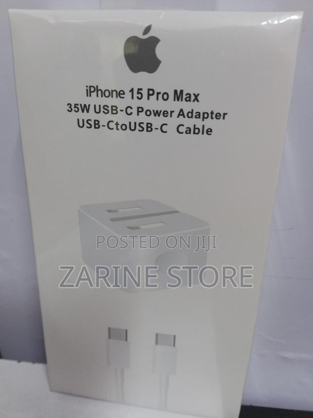 iPhone 15 Pro Max 35watts USB-C Power Adapter, Fast Charging - main view