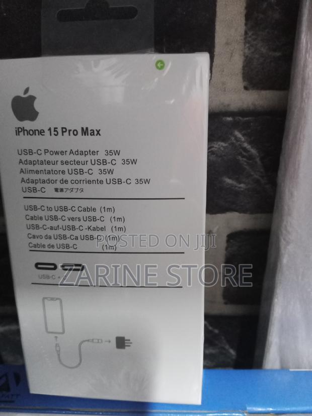 15 Pro Max iPhone 35w USB C Power Adapter,USB C to USB C Cab - thumbnail 2
