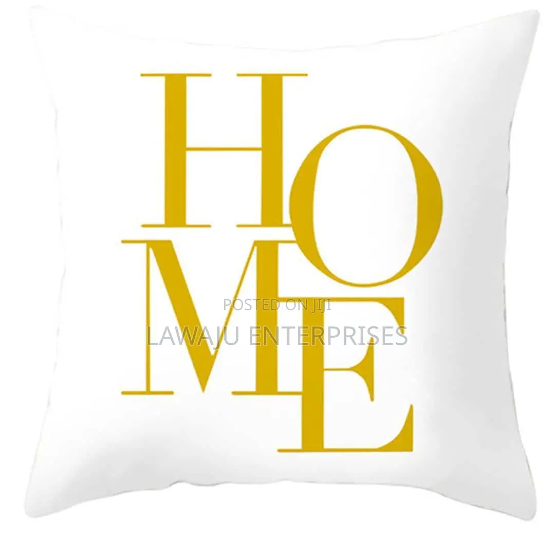 Gold Detail White Case With Pillow