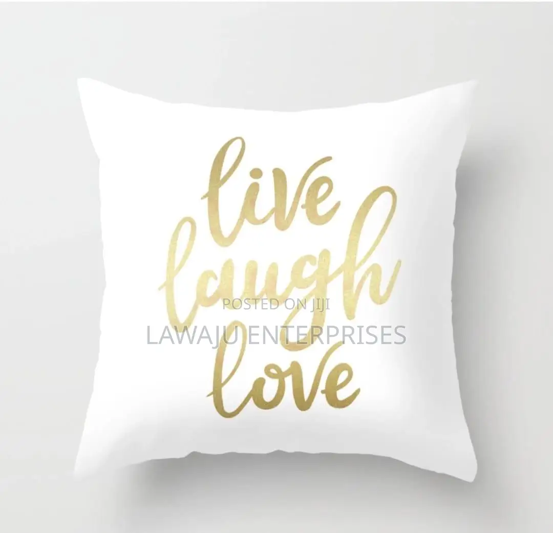 Gold Detail White Case With Pillow
