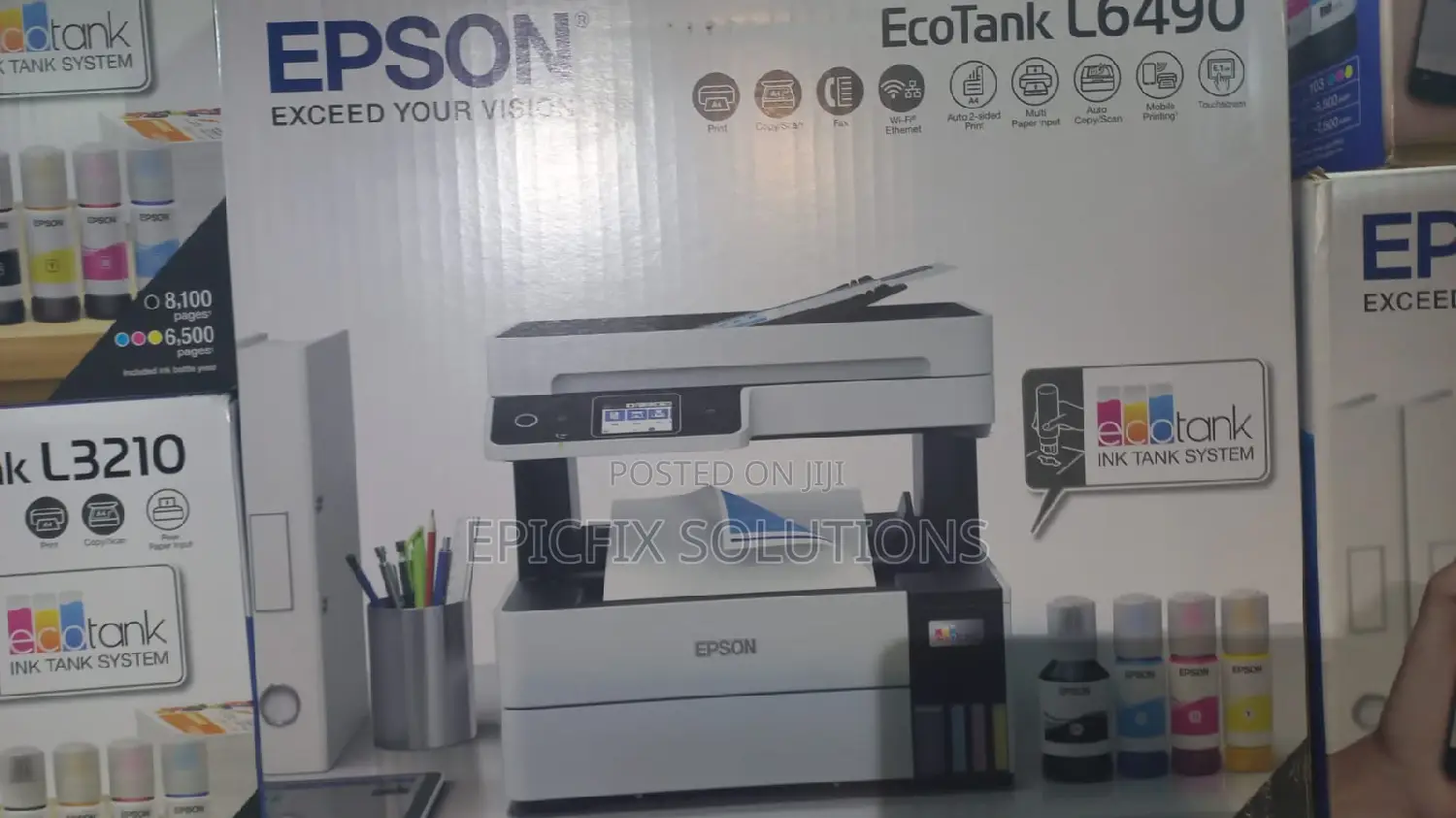 L6490 WF Epson Printer Available