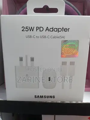 Samsung 25w Pd Adapter USB C to C 5A Fast Charger